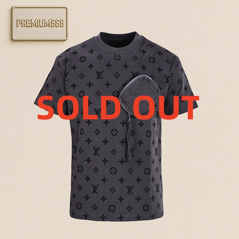 Louis Vuitton LV Paste Pocket Flocked Short Sleeve T-Shirt