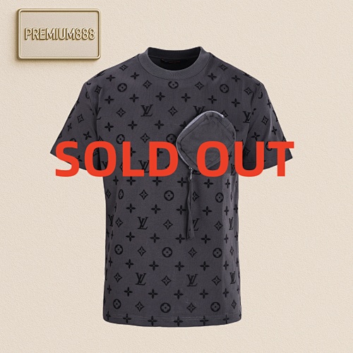 Louis Vuitton LV Paste Pocket Flocked Short Sleeve T-Shirt