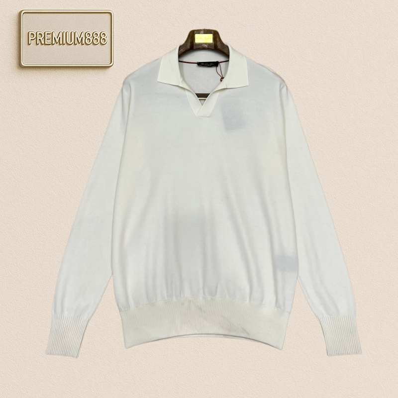 LP Nooyiapaia V-neck Polo Casual Long-sleeved Knitted Shirt