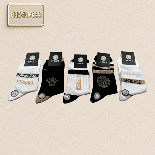 Product Versace. Essential For Men In Spring Summer And Autumn Seasons. Mid-length Socks.