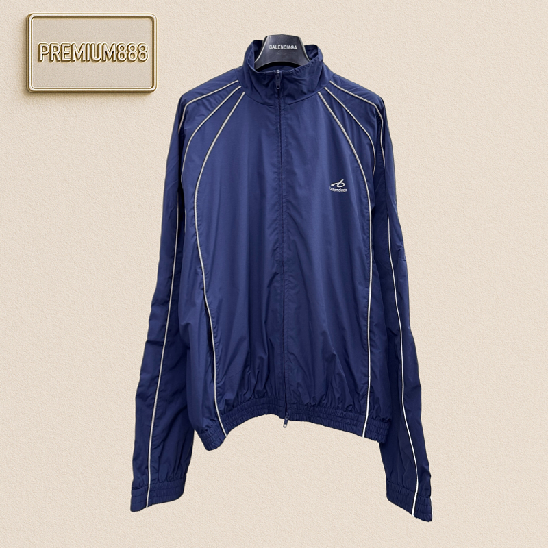 Balenciaga Sports Icon Reflective Sports Braided Jacket Coat