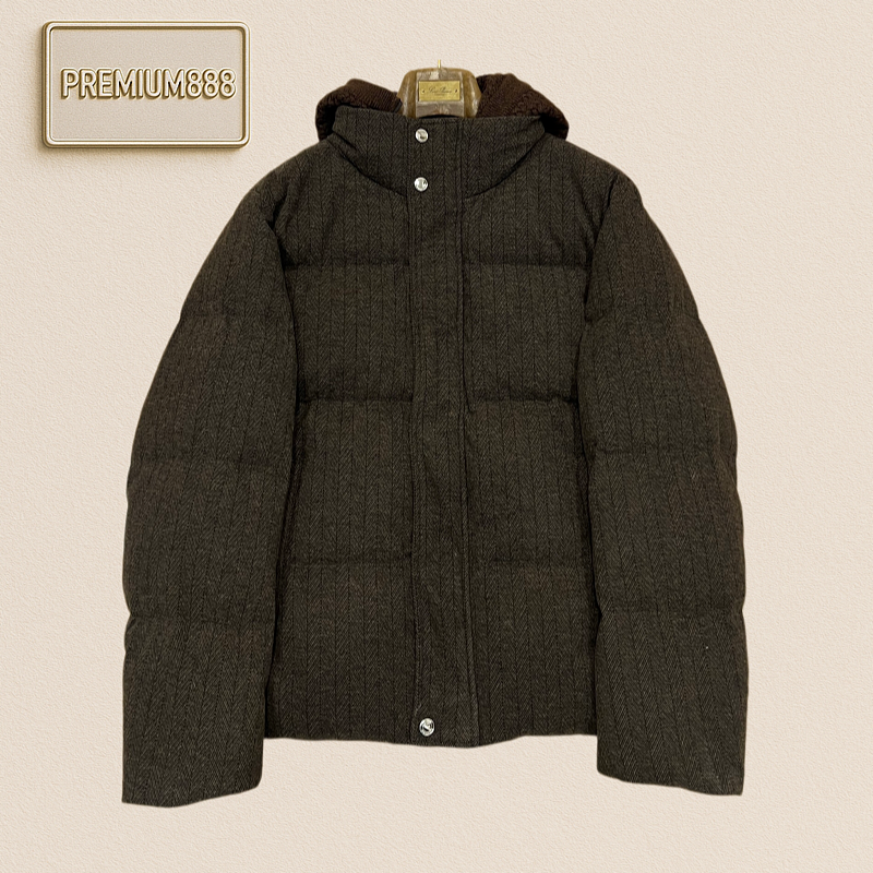 LP NooyiPianya Colorful Plaid Hooded Casual Down Jacket