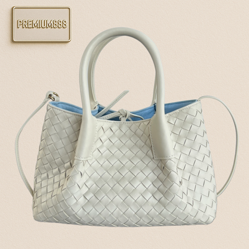 The New Pinacoteca Small Tote Bag From BV In Early Spring Features BV's Signature Weaving