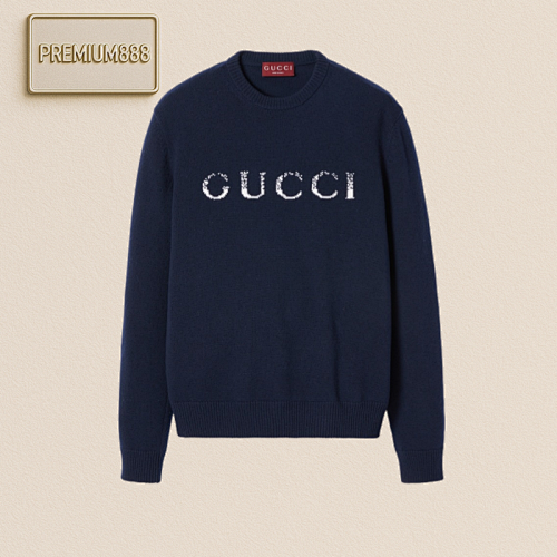 Gucci Navy Crew Neck Sweater