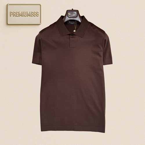 Loro Piana Classic Solid Color Collar Polo Shirt