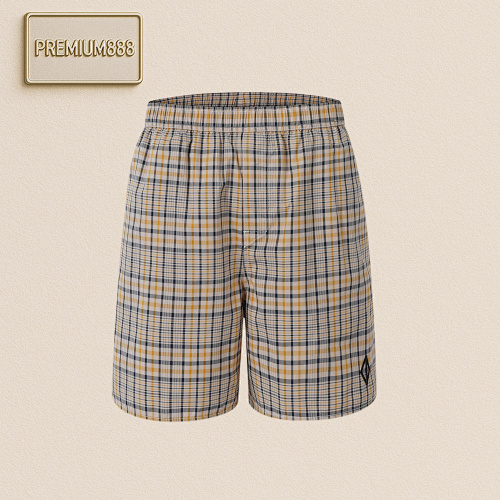 Co Tton-blend Tartan Pattern Slacks Item