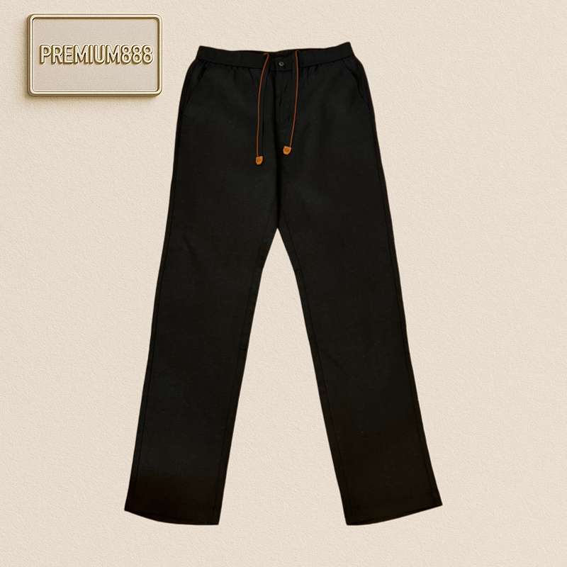 Loro Piana Linen Blended Drawstring Casual Pants
