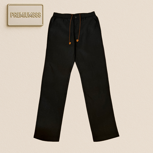 Loro Piana Linen Blended Drawstring Casual Pants