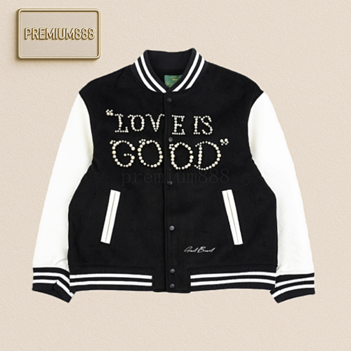 Good 25Fw Love Pearl Letter Baseball Jacket