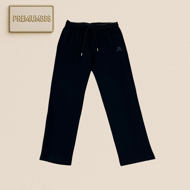 Loropiana Nooruiyanasi Side-Striped Embroidered Casual Straight Leg Sweatpants