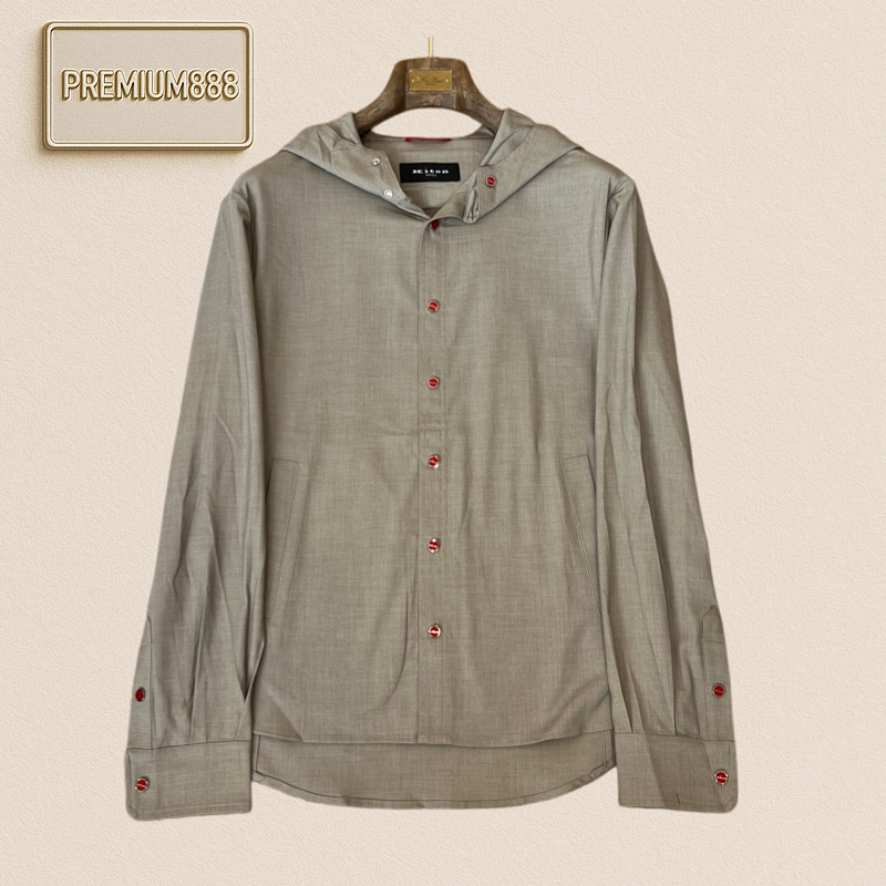 Kiton Hooded Casual Shirt Jacket