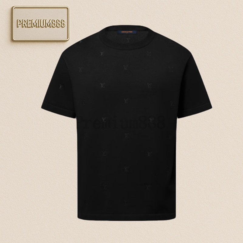 Louis Vuitton LV Is Covered In Embroidered Wool With Short Sleeves