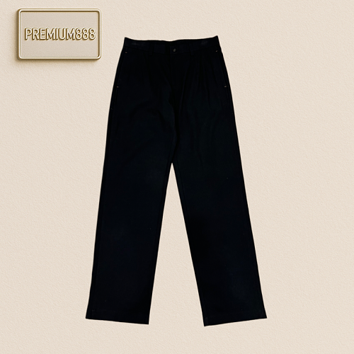 LP NooyiPianya Back Embroidered Double Pocket Pleated Casual Pants