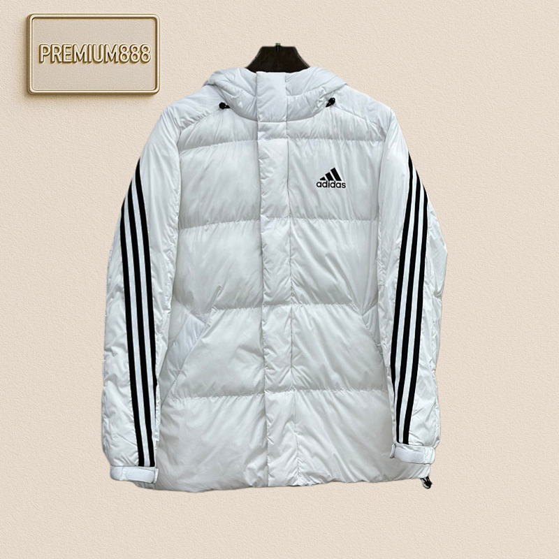 Adidas Hooded Three-bar Down Jacket Down Jacket