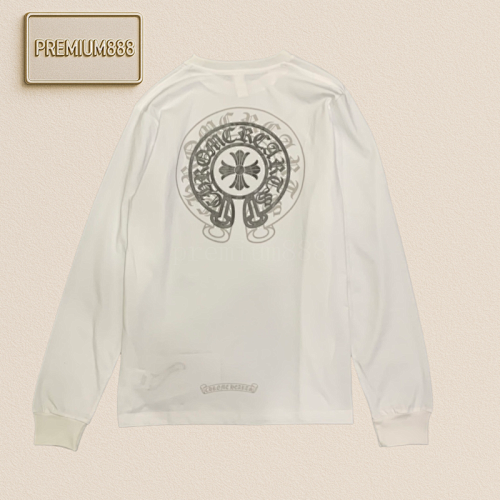 Limited Edition Of 32 Pieces Of Pure Cotton Silver-embossed Long-sleeved Shirts With A Sim