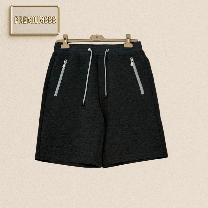 BC Brunello Double Zipper Casual Drawstring Shorts