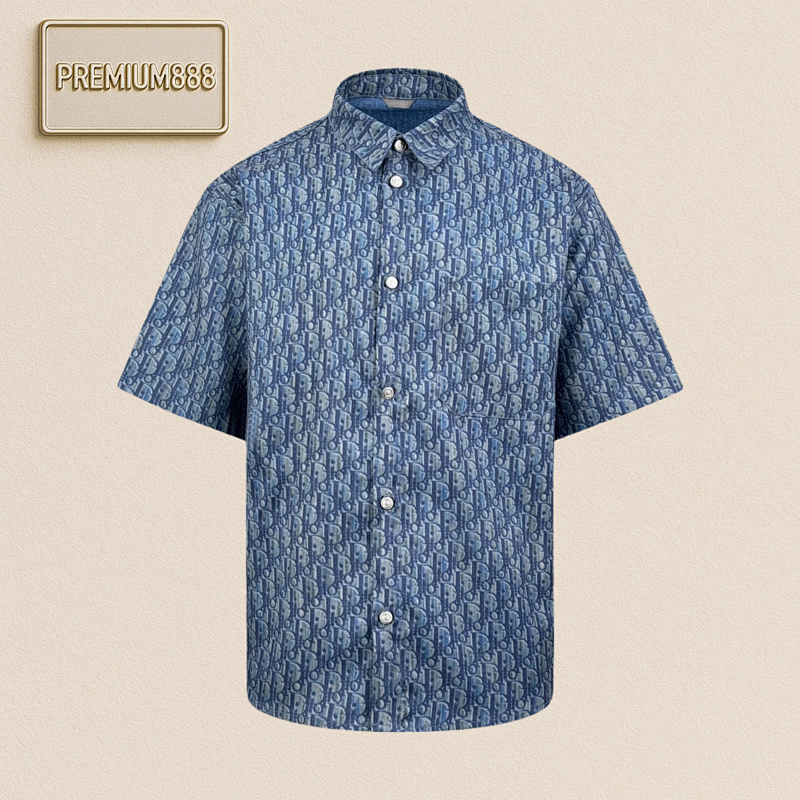 Dior Dio R Oblique All-over Short-sleeved Shirt