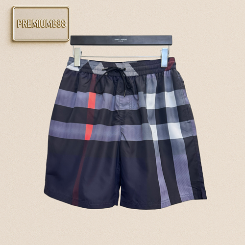 Burberry Summer New Product Plaid Drawstring Swim Shorts
