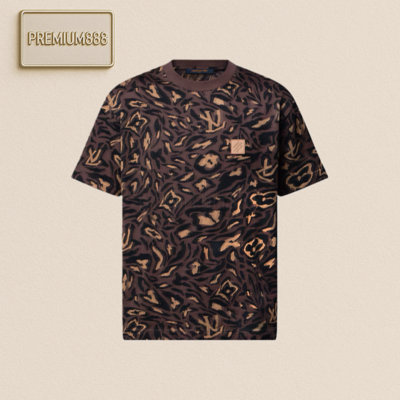 Louis Vuitton LV Leopard Print Jacquard T-shirt