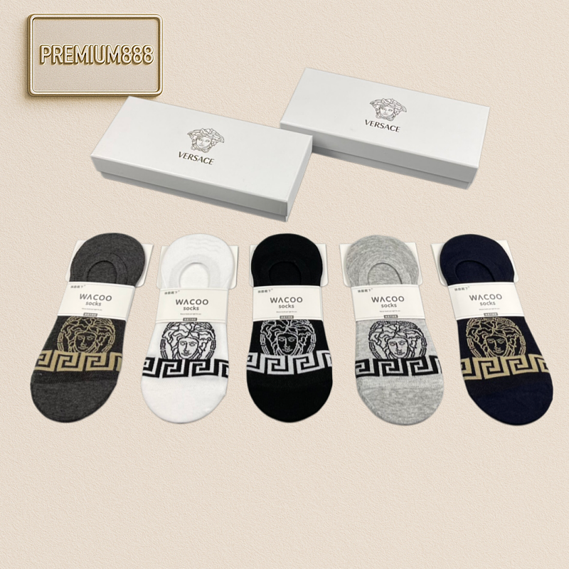 Versace Spring New Products Ver Sace Exclusive Store-synchronized Styles High-quality Pure Cotton