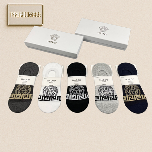 Versace Spring New Products Ver Sace Exclusive Store-synchronized Styles High-quality Pure Cotton