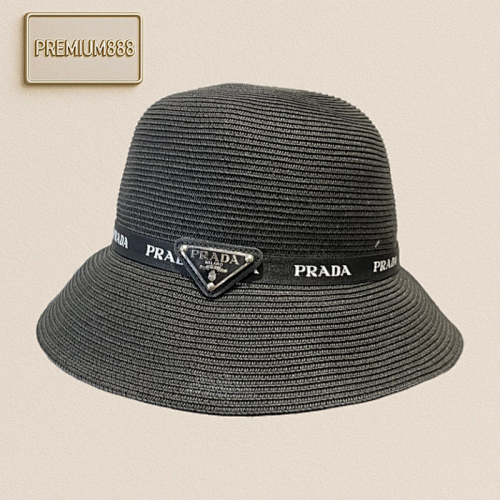 Prada's New Top Hat Sunshade Straw Hat Head Circumference 57cm