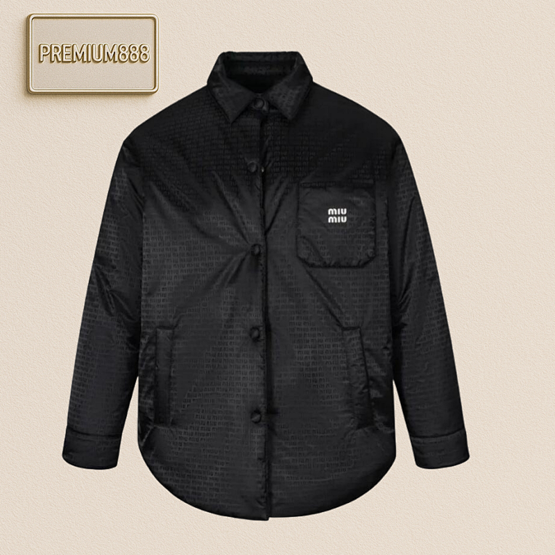 Mi Umi U All-over Printed Nylon Barrage Down Jacket