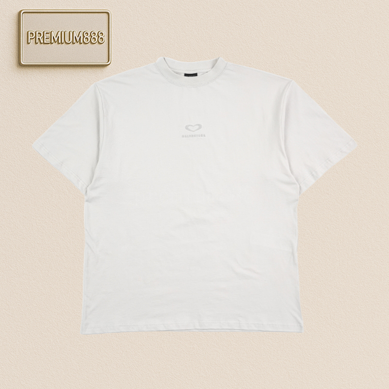 Balenciaga Blcg Love Paris Letter Short Sleeves