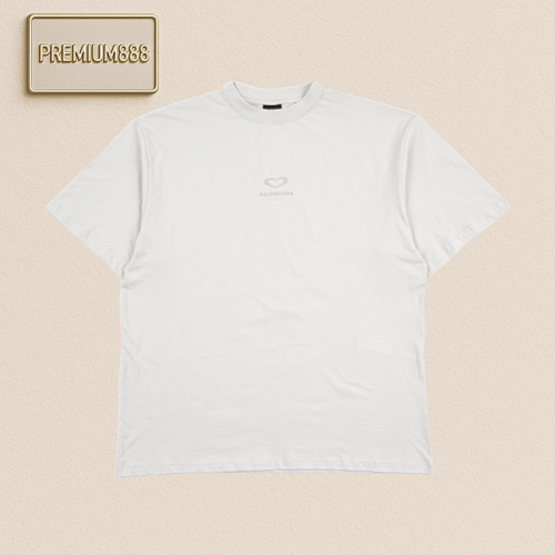 Balenciaga Blcg Love Paris Letter Short Sleeves