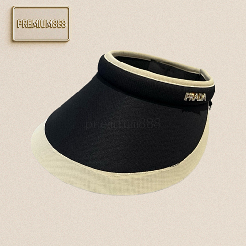 Prada's New Empty Top Headband Sun Hat Adjustable Head Circumference 57cm