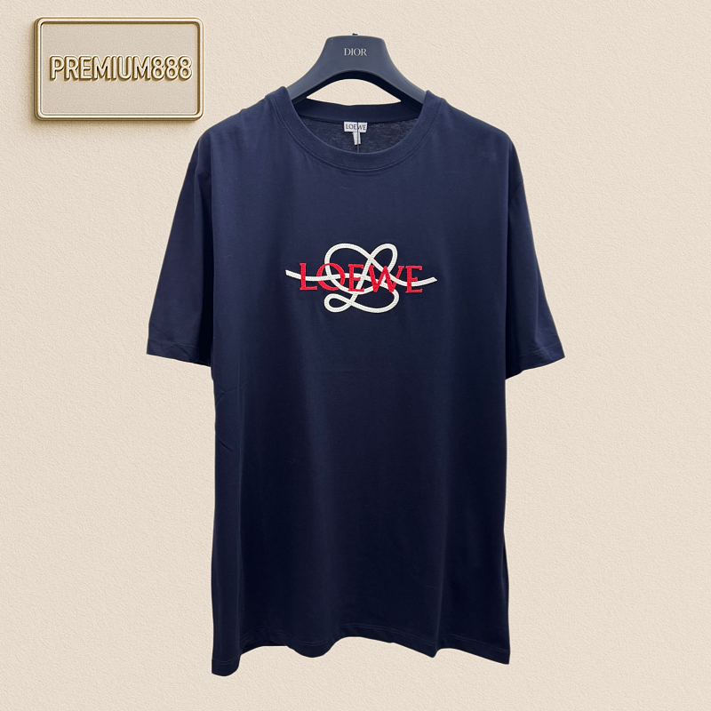Loew Logo Embroidered Short-Sleeved T-Shirt