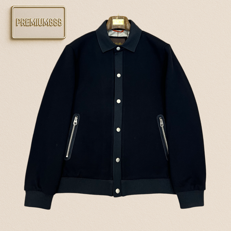 Loro Piana No. Yoo Pianya Collar Buttoned Baseball Casual Jacket