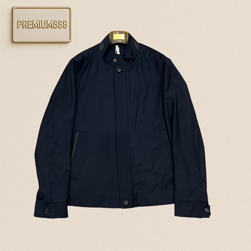 Zegna Jenia Wool Blended Button-Down Zipper Casual Jacket