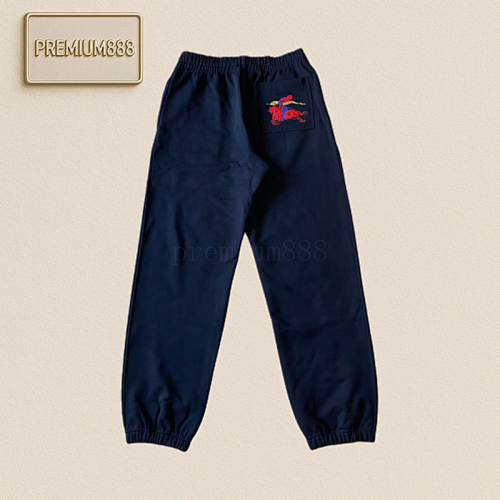 Bbr Flannel Studded Embroidered Pants