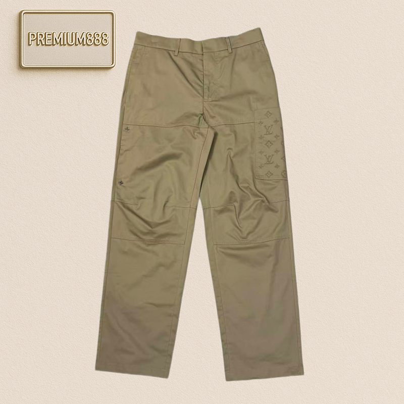 1v Louis Embroidered Workwear Pants