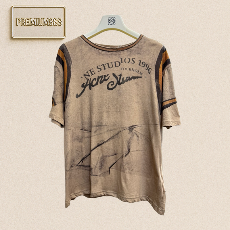 Acne Studios Graffiti Illusion Print Short-sleeved Top