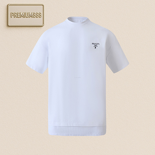 Prada PR Ada's Classic Logo PA Nelled Crewneck Short Sleeves Item