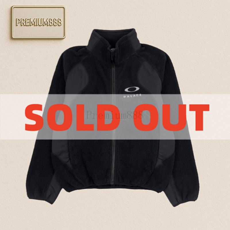Palace Oakley 25Fw Collaboration O Letter Stand-up Collar Fleece Jacket