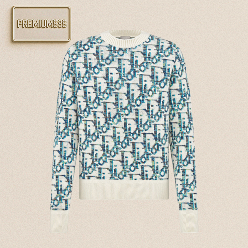 CD Old Flower Crew Neck Sweater