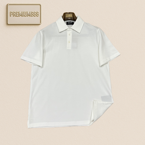 Zegna Jenia Minimalist Commuting Short-Sleeved Polo Shirt