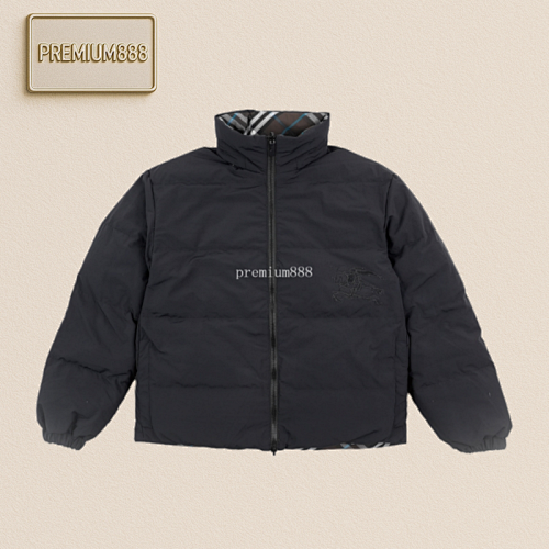 Burberry Double-faced Plaid Down Jacket