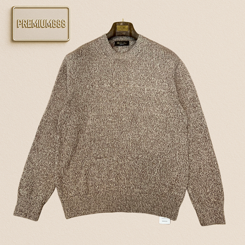 Loro Piana No. Yoo Pianya Flowy Colorful Round-neck Knit Sweater