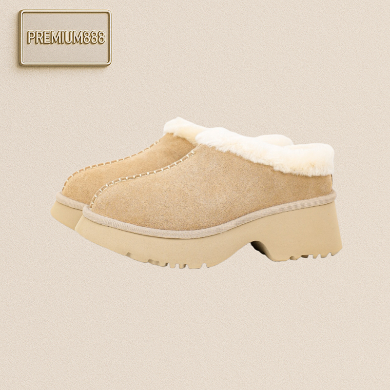 Ugg Fishman Wedge Heel 5cm Thick-soled Snow Boots For Women