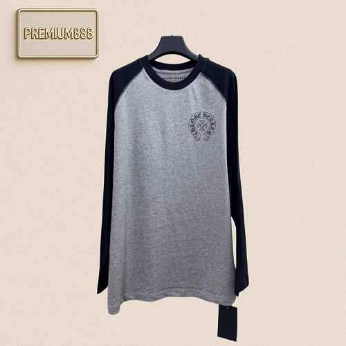 Chrome Hearts CH Crocin Front And Rear Hoof Print Multi-color Long-Sleeved T-Shirt