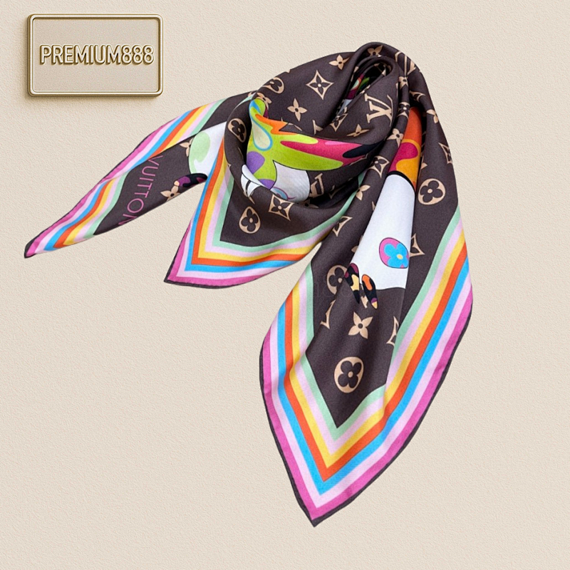 Louis Vuitton LV X TM Superflat 90 Square Scarf