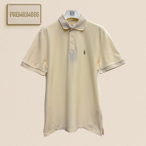 RL Denim Embroidered Polo Shirt Short Sleeves