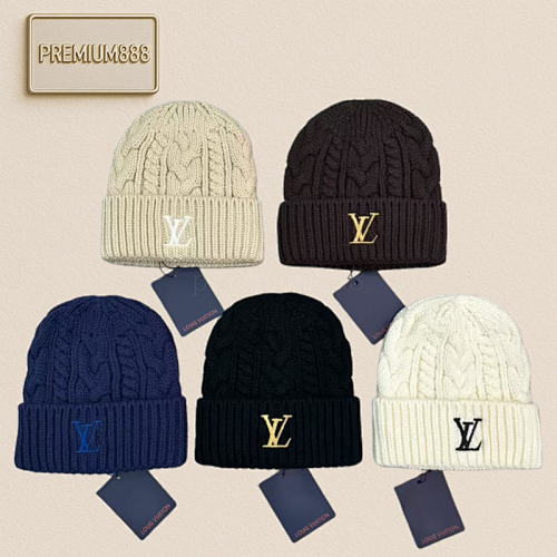 Louis Vuitton Bestseller Woolen Knitted Woolen Cap Fashionable Good Quality High-end And E