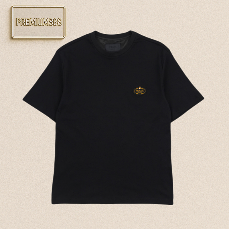 Prada Pra Da Gold Medal Embroidered T-shirt Pp11509
