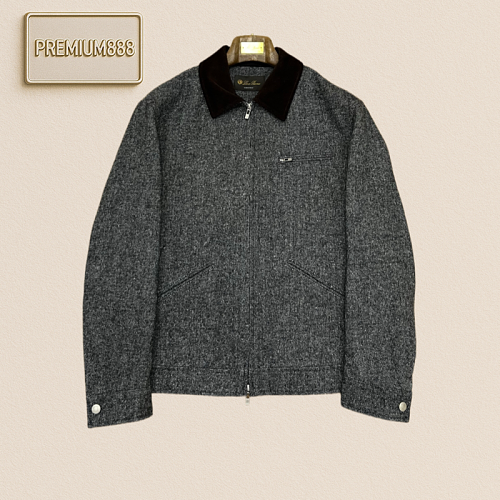 Loro Piana No. Yoo Piania Linen Collar Embroidered Casual Jacket