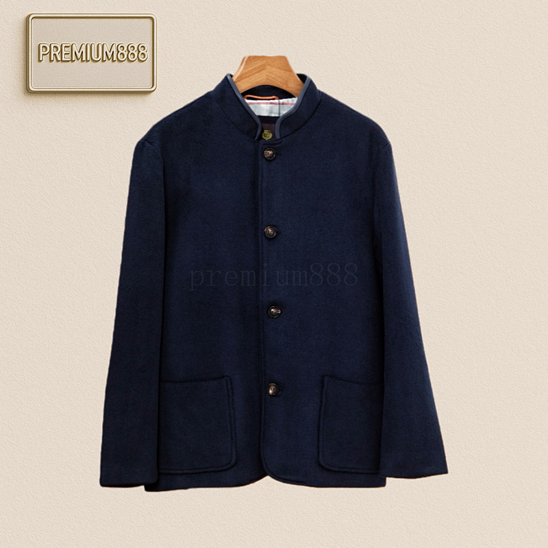 LP Old Money Aristocrat Chinese And Western Combined Stand-up Collar Zhongshan Suit Cashme
